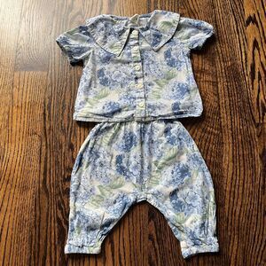 Kate Quinn Organic Cotton Floral Outfit (6-12M)